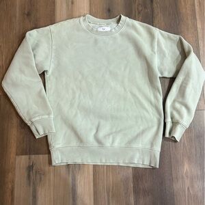 TNA Sage Green cotton crew neck